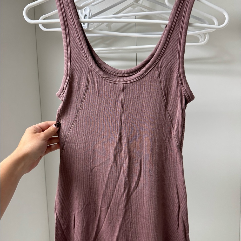 Lululemon Hold Tight Scoop Neck Tank Top - Twilight Rose Sz 4 - Picture 4 of 5